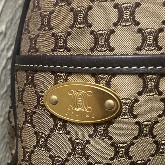 GUC CELINE MACADAM BLASON HANDBAG - Picture 10 of 10